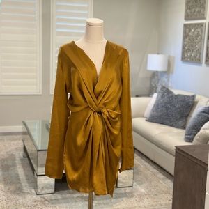 Mustard Mini Dress (European XL)